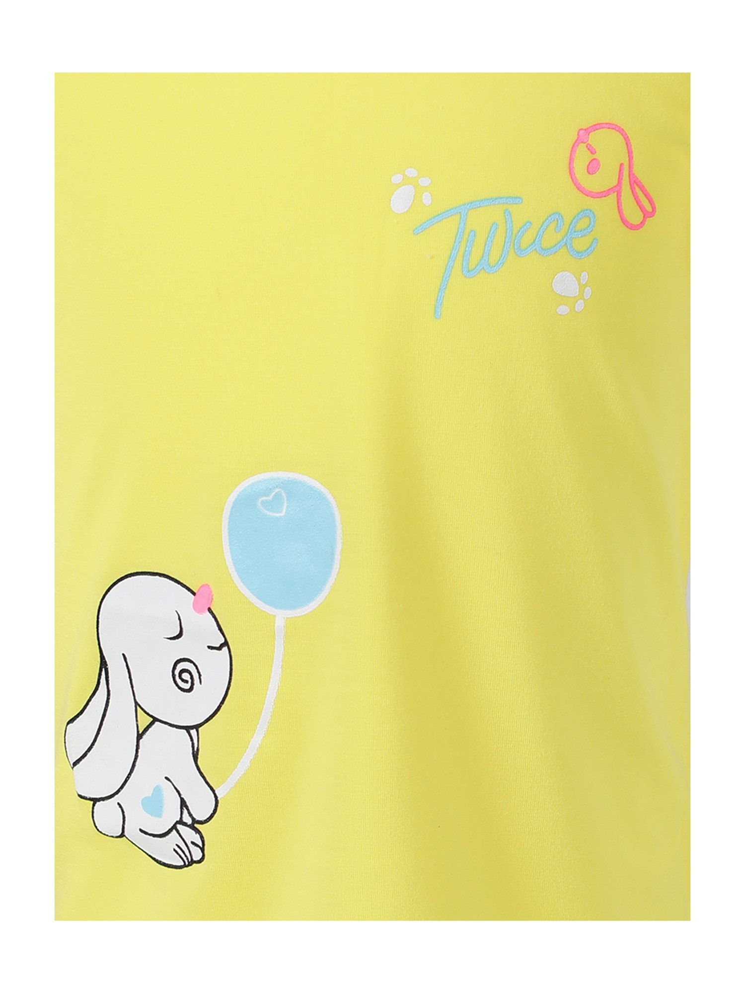 Passion Petals Kids Yellow Cotton Printed Top