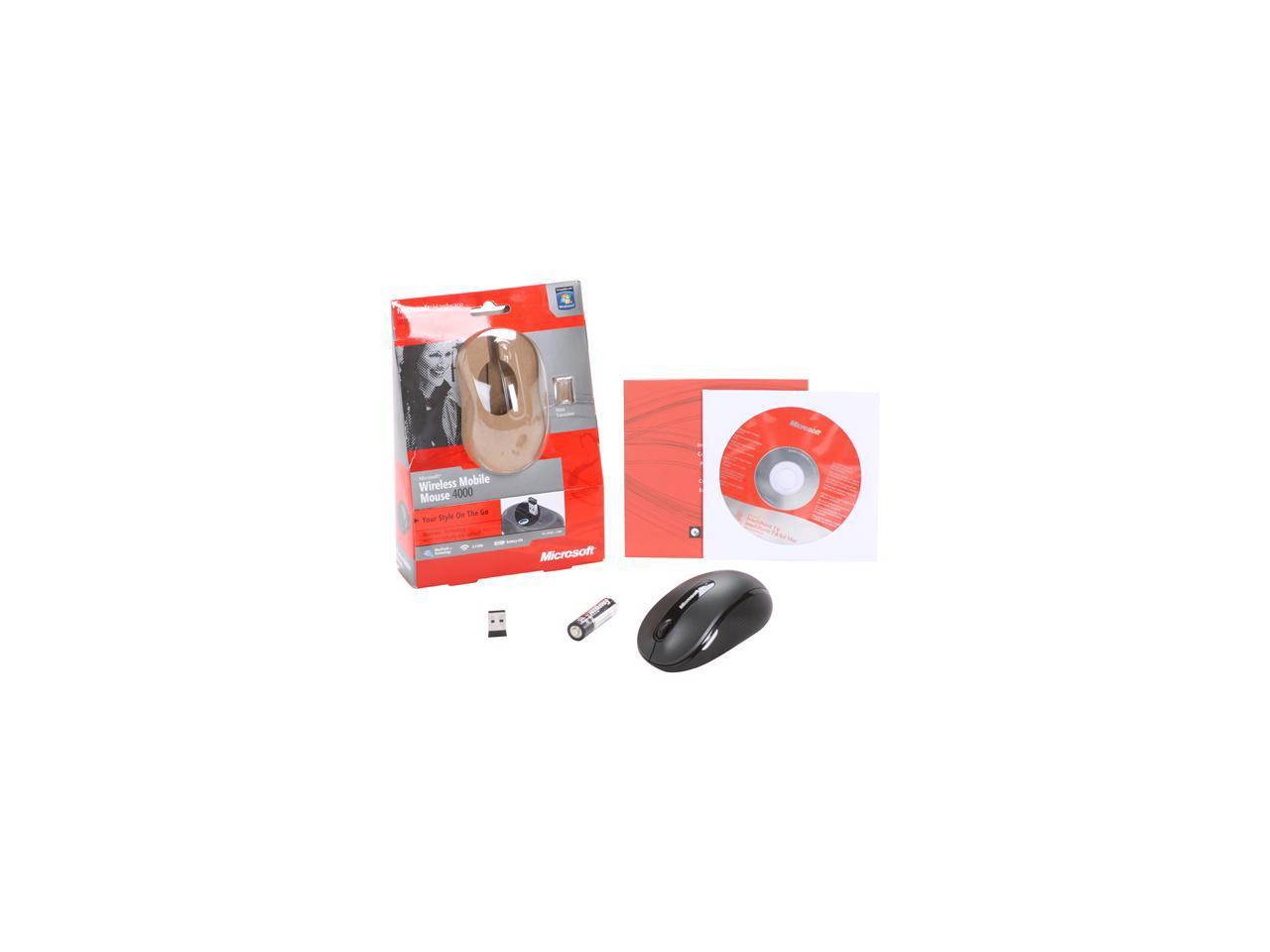 Microsoft Wireless Mobile Mouse, - Microsoft BlueTrack Technology, Ambidextrous design come with Nano wireless receiver offer Reliable 2.4GHz wireless  connection wireless mouse