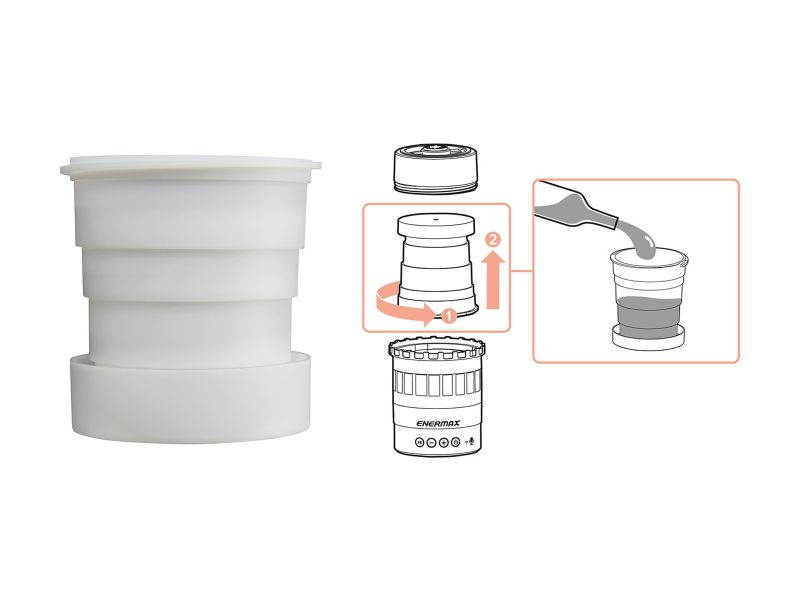 Enermax EAS05-BK Pharoslite 7-in-1 LED Bluetooth Speaker - Black