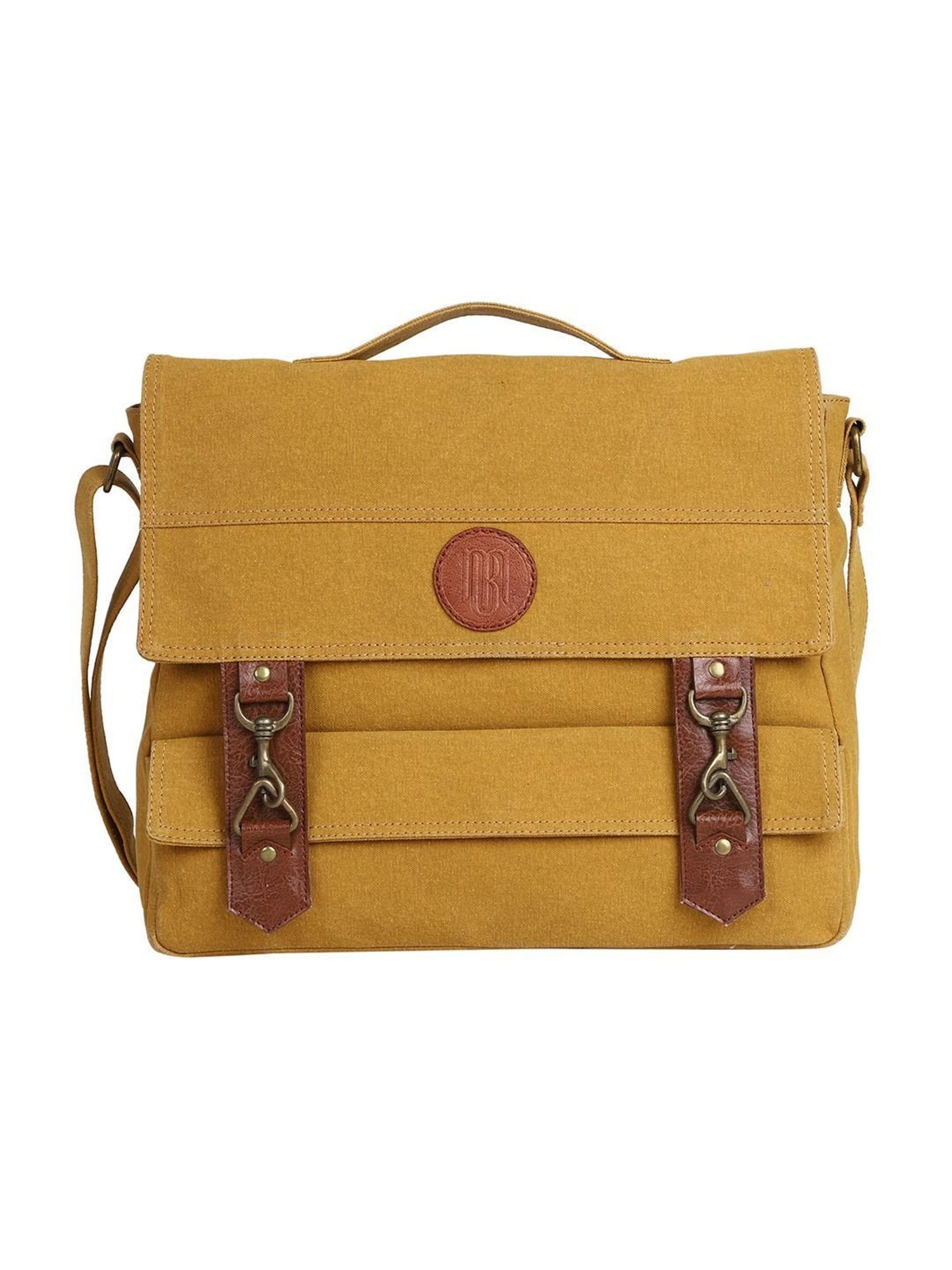 Priority Navy Synthetic Medium Messenger Bag