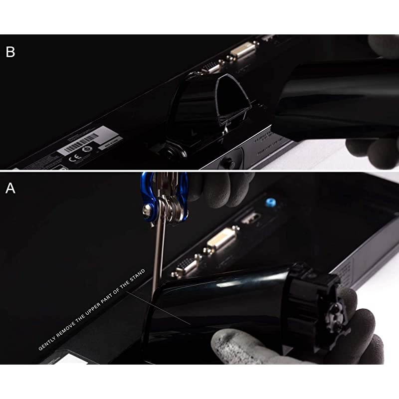 Monitor ArmMount VESA Bracket Adapter Compatible with LG 24MP58VQ 24MP58VQP 24MP59HT 24MP59HTP 24MP60VQ 27MP58VQ 27MP58VQP | Laser Cut | 100 Made in North America