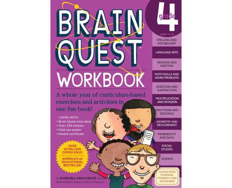 Brain Quest Grade 4 (Paperback) by Barbara Gregorvich