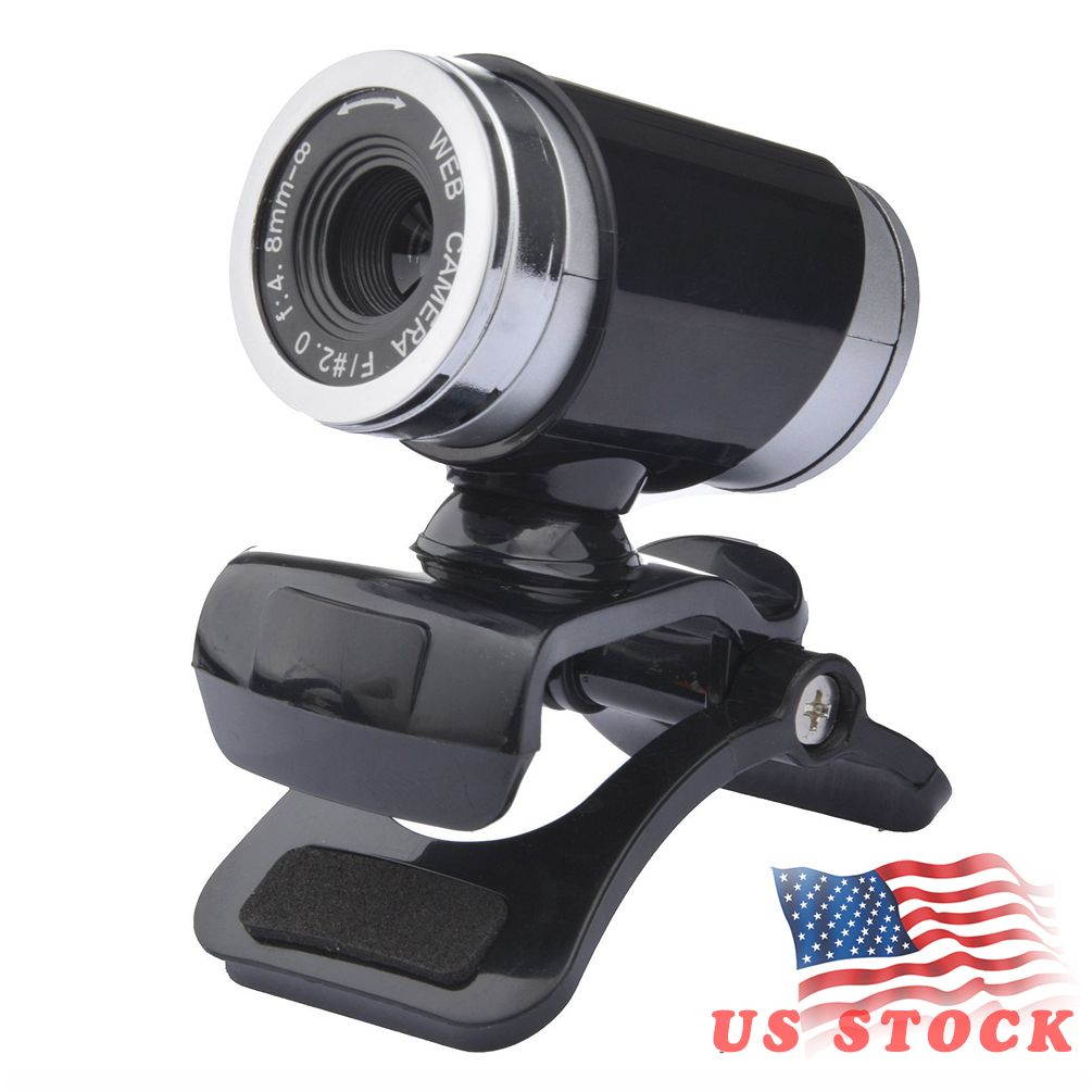 USB Web Camera, HD Webcam with Microphone for PC Computers Laptops, USB Clip-On Web Cam 360 Degree Rotatable for Notebook Laptop