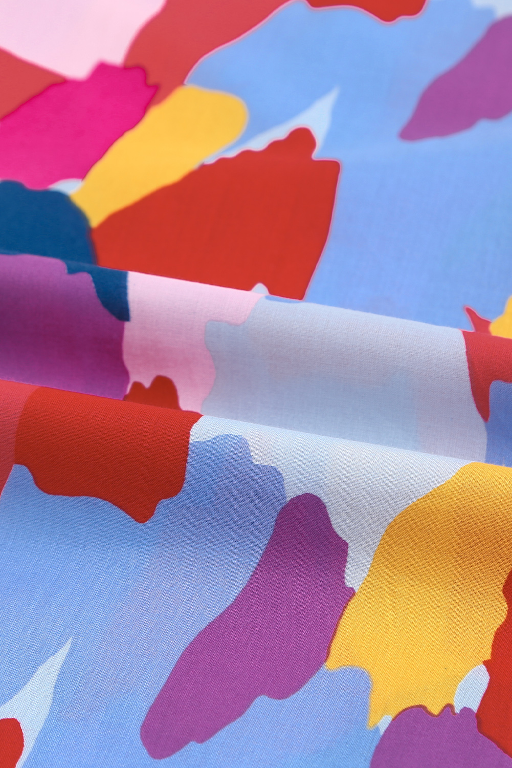 One World Apparel Jacquard Square Neck Short Sleeve Ivory Multi Floral Print Top