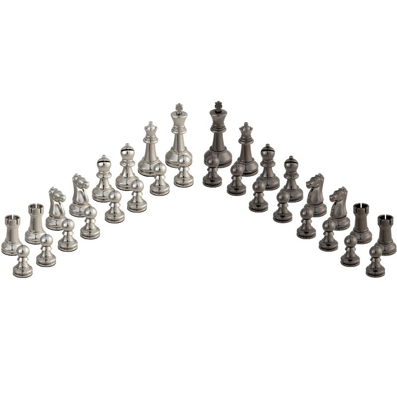 Bobby Fischer(R) Metal Ultimate Chess Pieces - 3.75 in. King - Weighs over 9.5 LBS