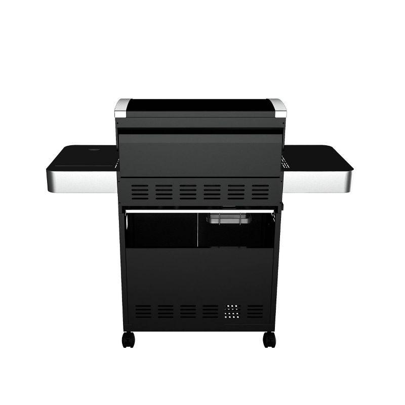 4-Burner Propane Gas Grill with ClearView Lid Black Model 24633 - Monument Grills