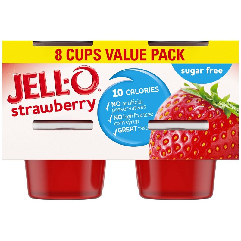 JELL-O Sugar Free Strawberry Gelatin - 25oz/8ct