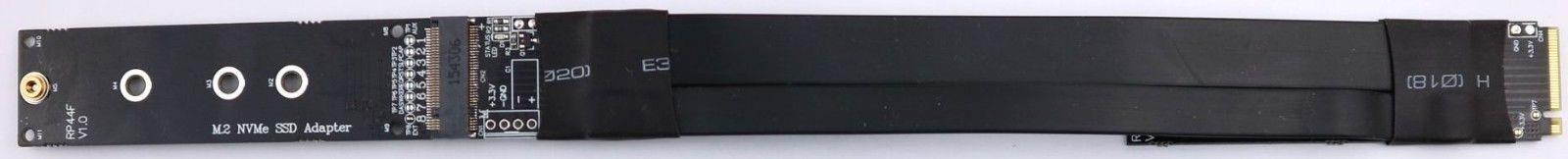 M.2 Key M Extender Cable Adapter support NVMe SSD, R44SF