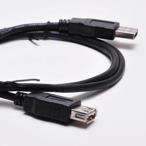 FireFold USB-EXT-15-BLK 15-Foot USB 2.0 A Male to A Female Extension Cable -Black