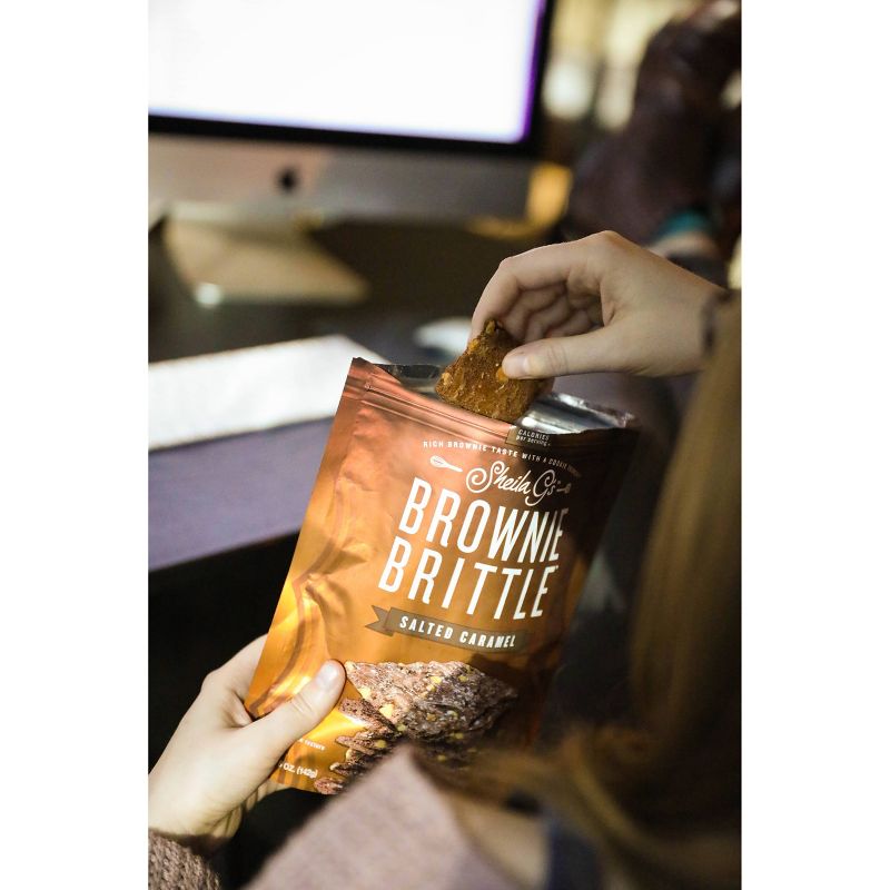 Sheila G's Brownie Brittle, Salted Caramel, Thin & Crunchy Cookies - 5oz
