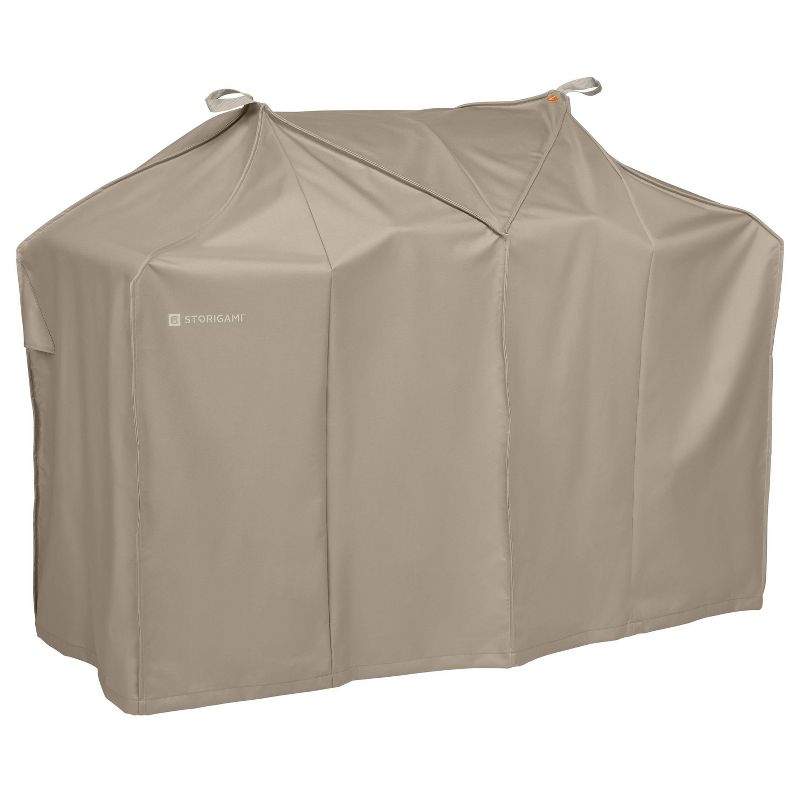 Storigami Easy Fold Medium BBQ Grill Cover Tan - Classic Accessories