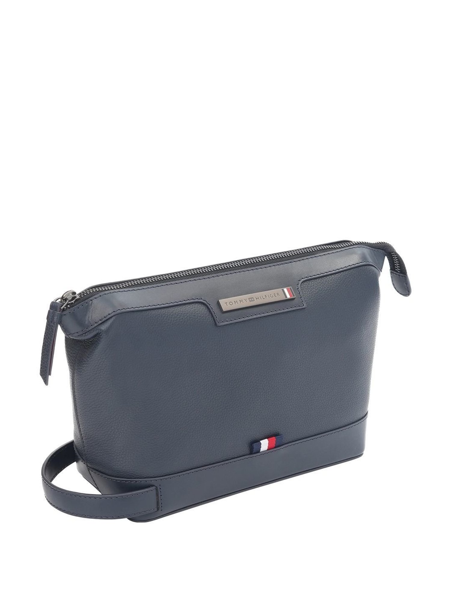 Louis Stitch Brunette Brown Leather Medium Toiletry Pouch