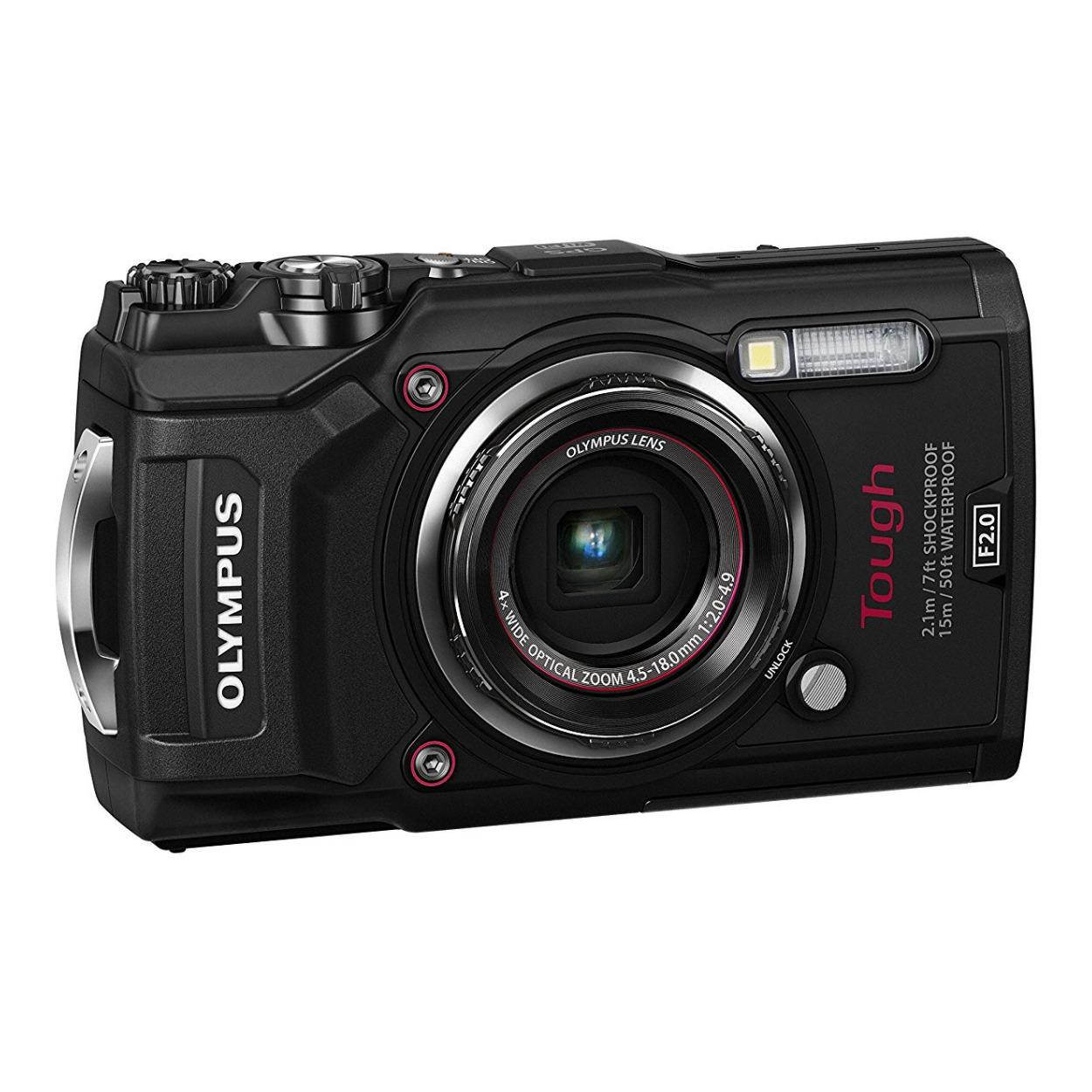 Olympus Tough TG-6 Waterproof Camera, Black (050332192430)