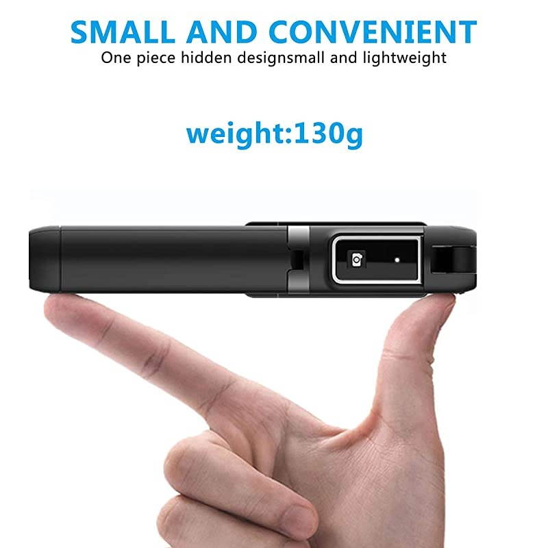 Stick Tripod Extendable Stick with Detachable Wireless Remote and Tripod Stand Stick for iPhone 1111 proX876s6Samsung Galaxy S10S9S8S7Note 98Huawei and More Black