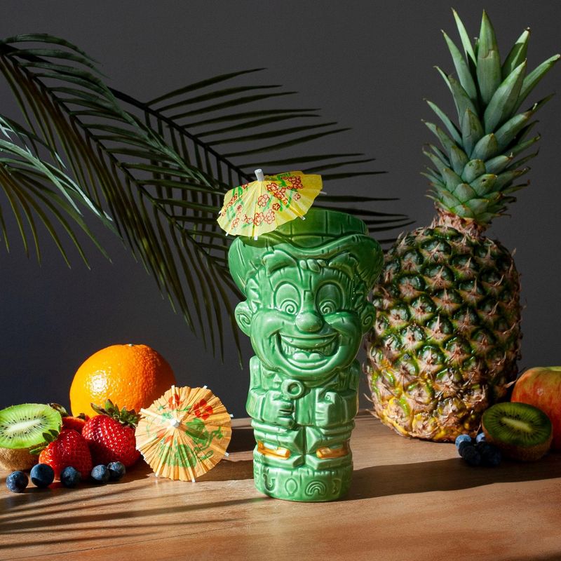Beeline Creative Geeki Tikis General Mills 16-Ounce Ceramic Mug | Lucky Charms Lucky the Leprechaun