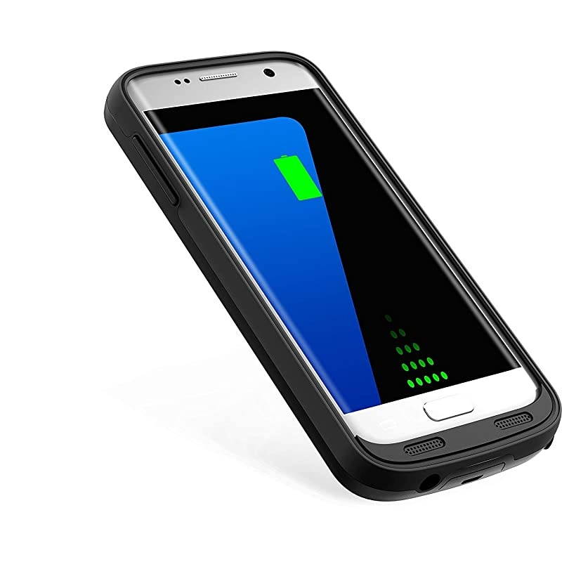 Galaxy S7 Battery Case 5000mAh Upgraded Portable Rechargeable Extended Battery Pack for Samsung Galaxy S7 Charging Case for Galaxy S7 Protective Charger Cover -Black