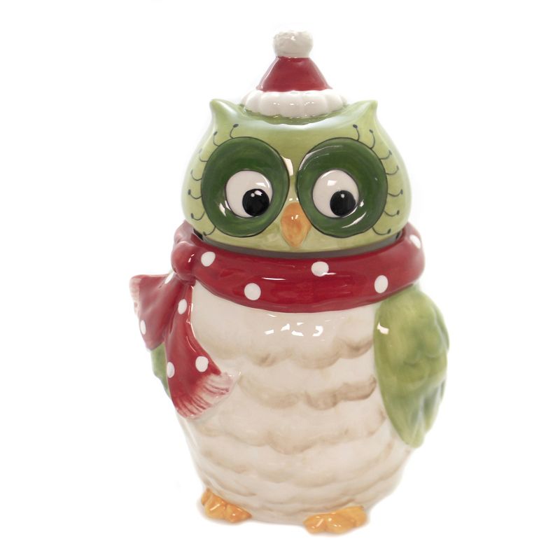 Tabletop 9.5" Owl Cookie Jar Bird Wisdom Treats Cosmos Gifts Corp.  -  Food Storage Containers