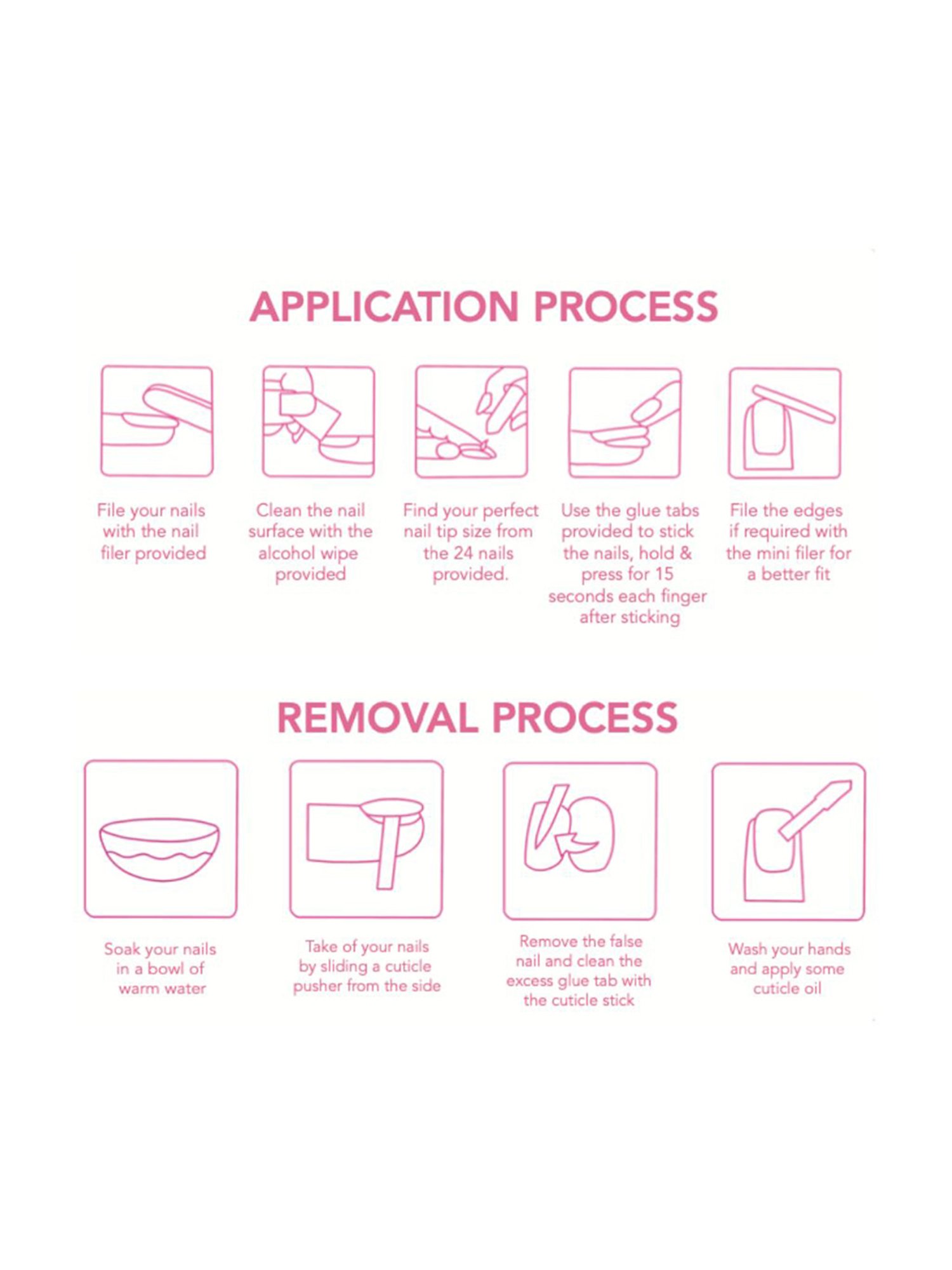 L.A. Girl Soak-Off Silicone Nail Caps - Pack of 10