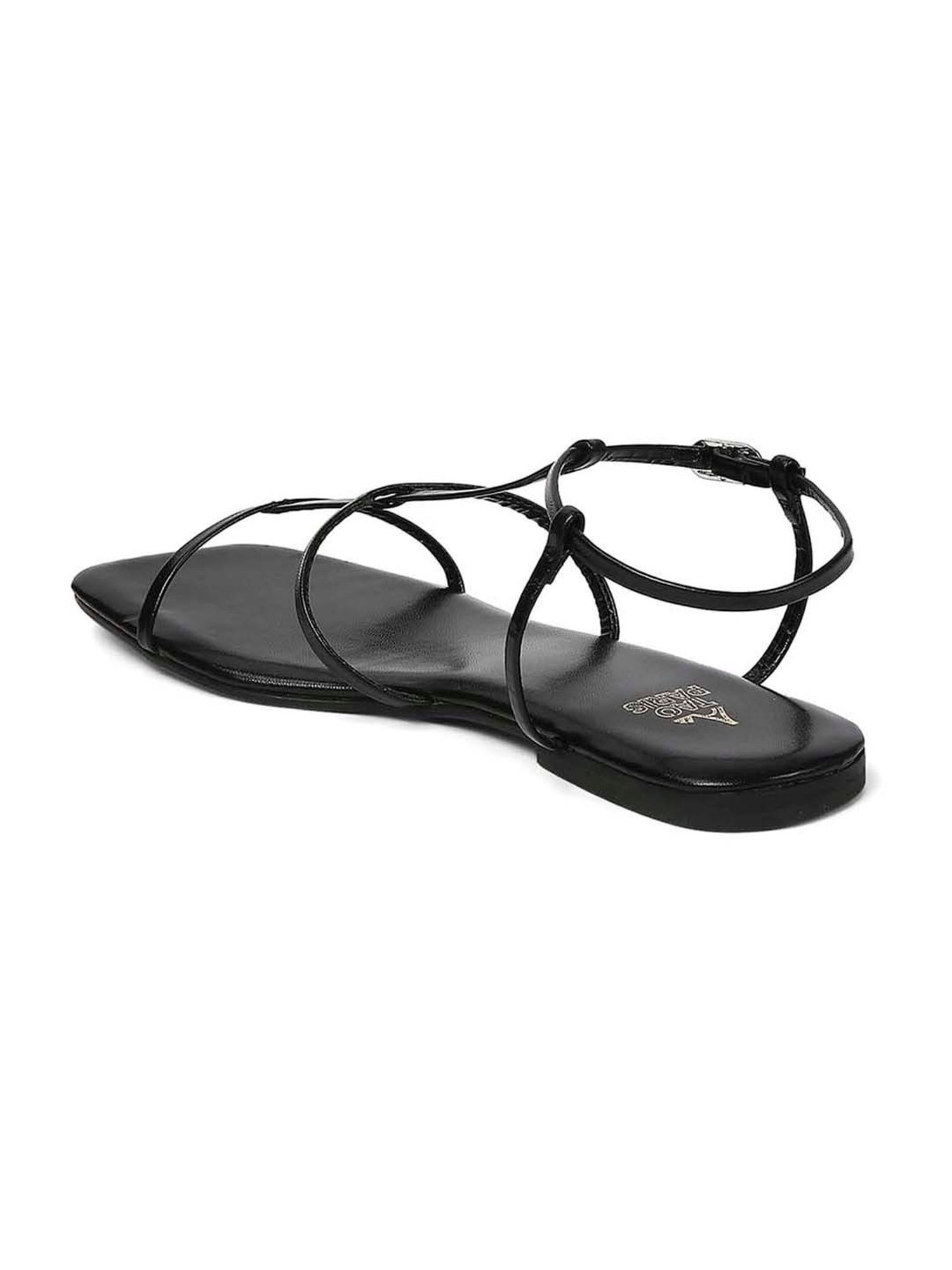 Tao Paris Women's Ankara Black Ankle Strap Sandals