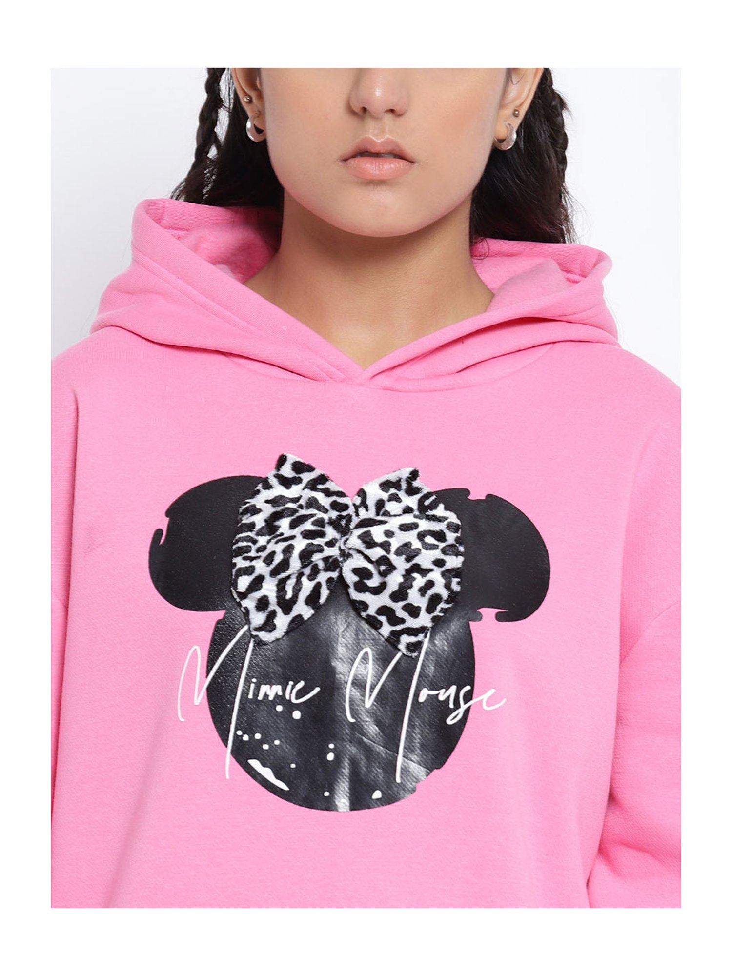 Lil Tomatoes Kids Pink Printed Full Sleeves Sweatshirt