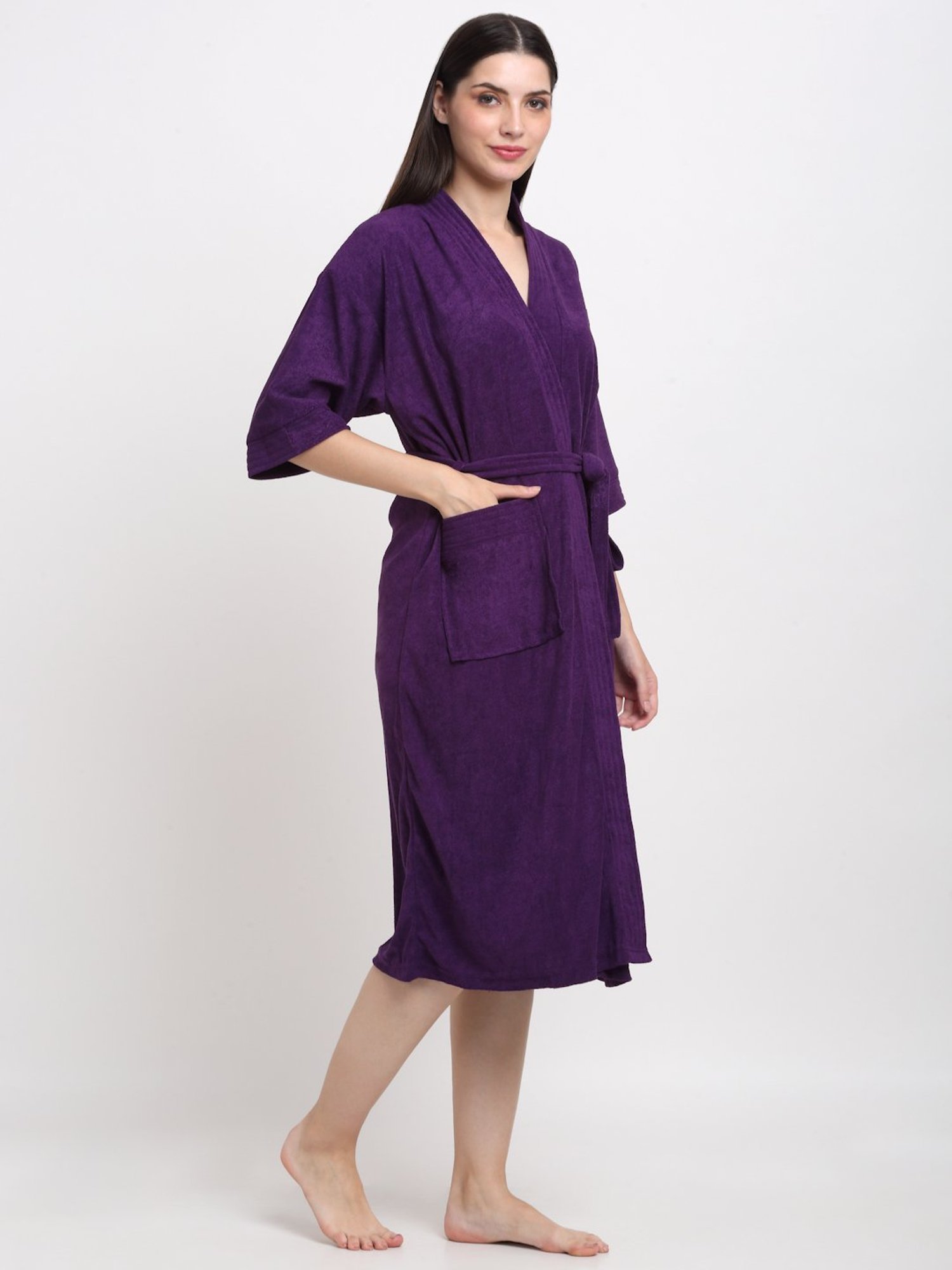 Trident Comfort Living Grey Cotton 380 GSM Bathrobe