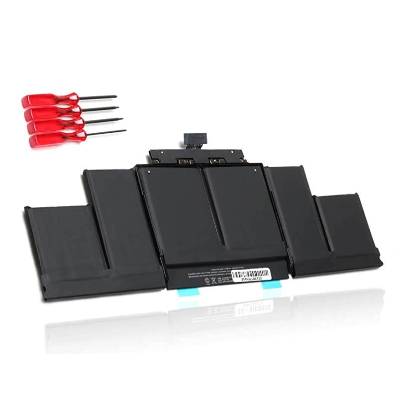 Laptop Battery for MacBook Pro 15 inch Retina A1398 Late 2013 Mid 2014 Early 2015 Version ME293 ME294 MGXA2 MGXC2 MJLQ2 MJLT2 MJLU2