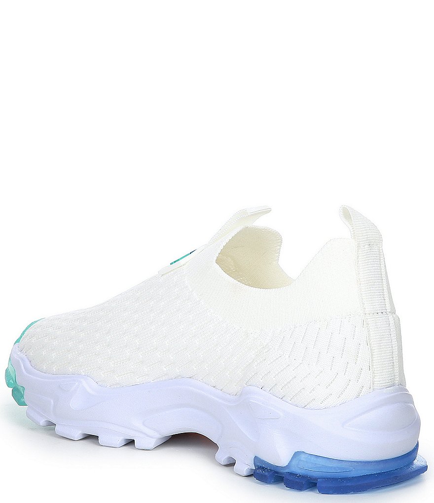 Kurt Geiger London Girl's Mini Lettie Knit Slip-On Rainbow Sole Sneakers (Toddler)