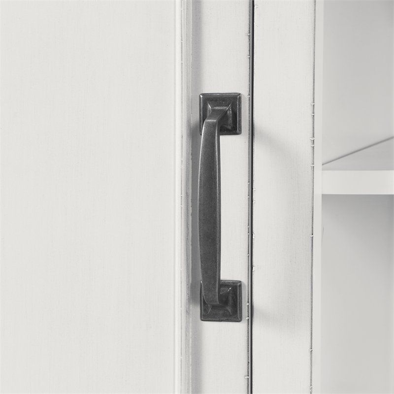 Del Mar White and Gray 70" TV Stand with Electric Fireplace - Martin Svensson Home