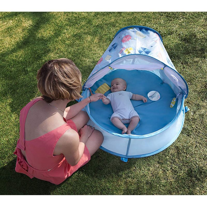 Summer Waves Small Plastic Frame 4ft x 4ft x 12in Kids Toddler Baby Kiddie Swimming Pool, Blue