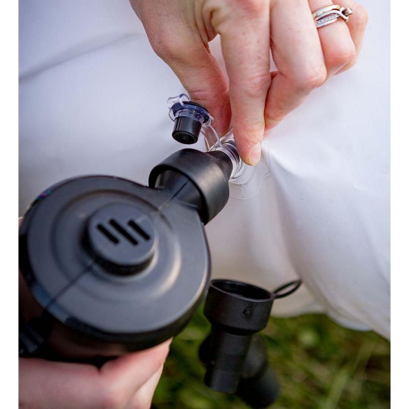 HearthSong Inflatable Sunshine Sprinkler for Kids, with Pockets to Hold Water or Sand for Stability