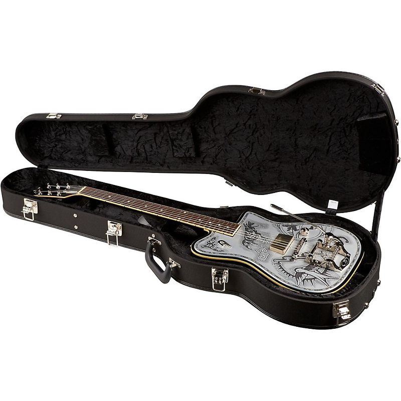 Duesenberg USA Johnny Depp Semi-Hollow Electric Guitar Black/Aluminum