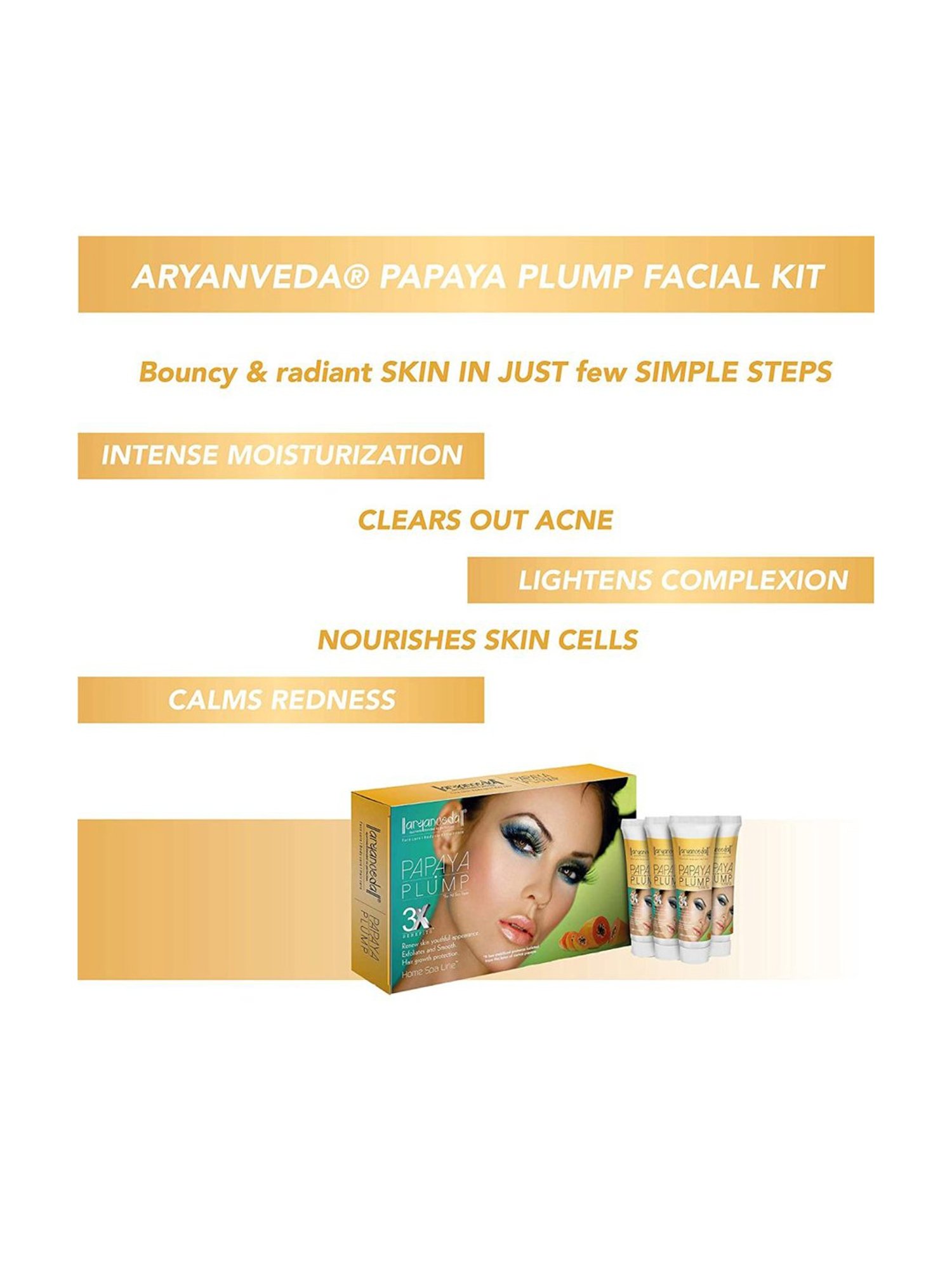 Aryanveda Papaya Plump Facial Spa Kit