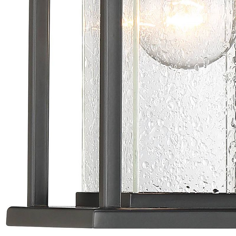 John Timberland Modern Outdoor Wall Light Fixture Painted Dark Gray 13" Spotted Clear Glass for Exterior House Porch Patio