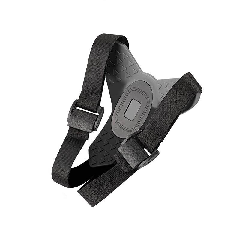 Helmet Chin Strap Mount Compatible with GoPro Hero 7 2018 6 5 4 3 Hero Black Session Xiaomi Yi SJCAM Black