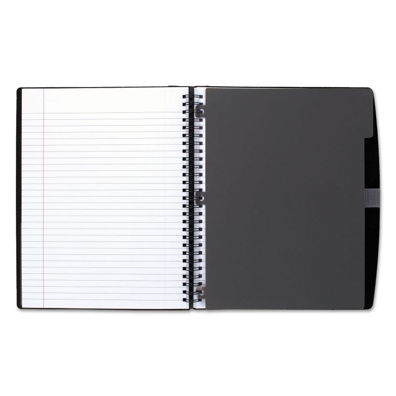 Cambridge Accents Business Notebook Legal Rule 9 3/8 x 9 3/4 Silver Cover 100 Sheets 45240