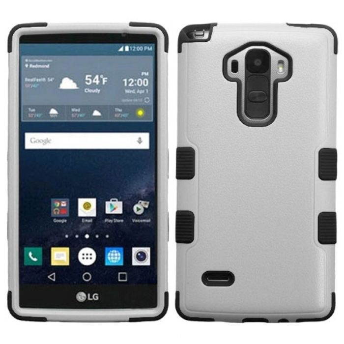 LG LS770 G STYLO MYBAT GRAY/BLACK TUFF HYBRID CASE