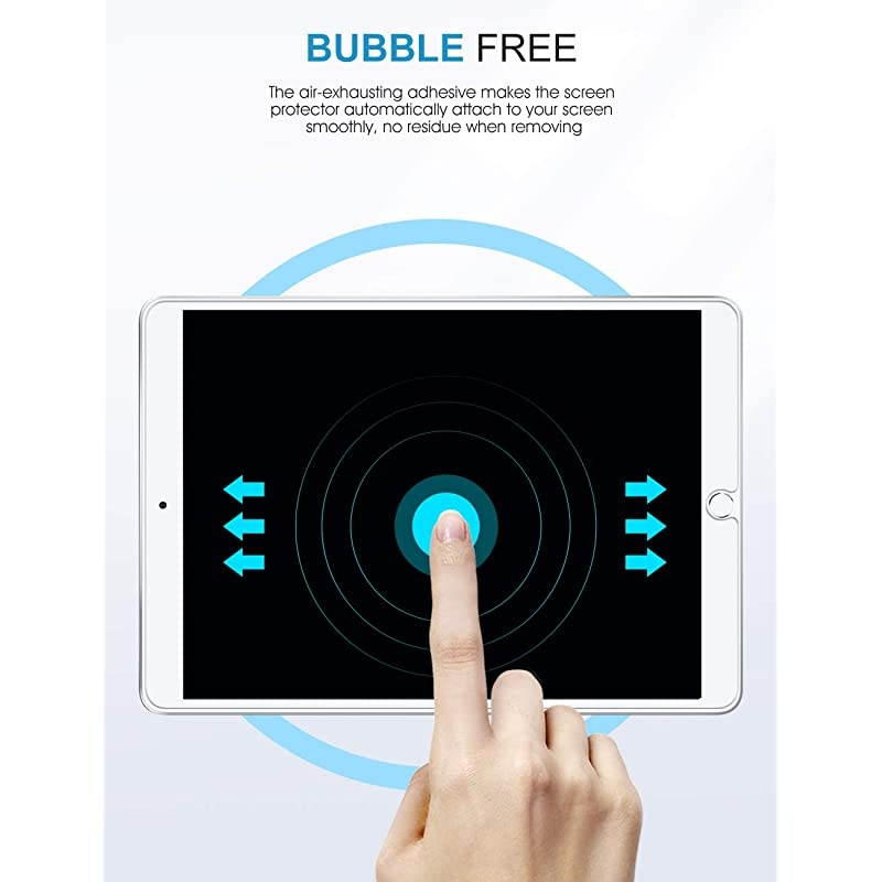 Screen Protector for iPad Air 3 3 Pack  9H Tempered Glass for iPad Air 105 iPad 102 Inch with Alignment Frame Apple Pencil CompatibleCase FriendlyScratch Resistant