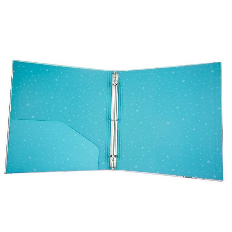 220 Sheet 1" Ring Binder Gold Pineapples Pink - greenroom