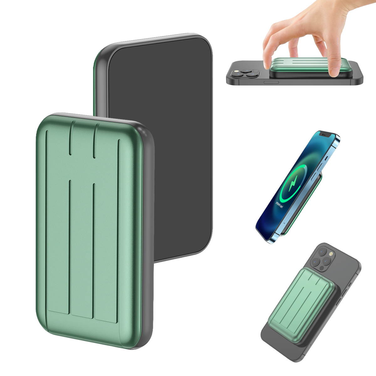 Mag-safe wireless power bank Magnetic Typc usb C 15W PD fast charging 5000mah battery for iphone 12 / 12 mini / 12 pro / 12 pro max