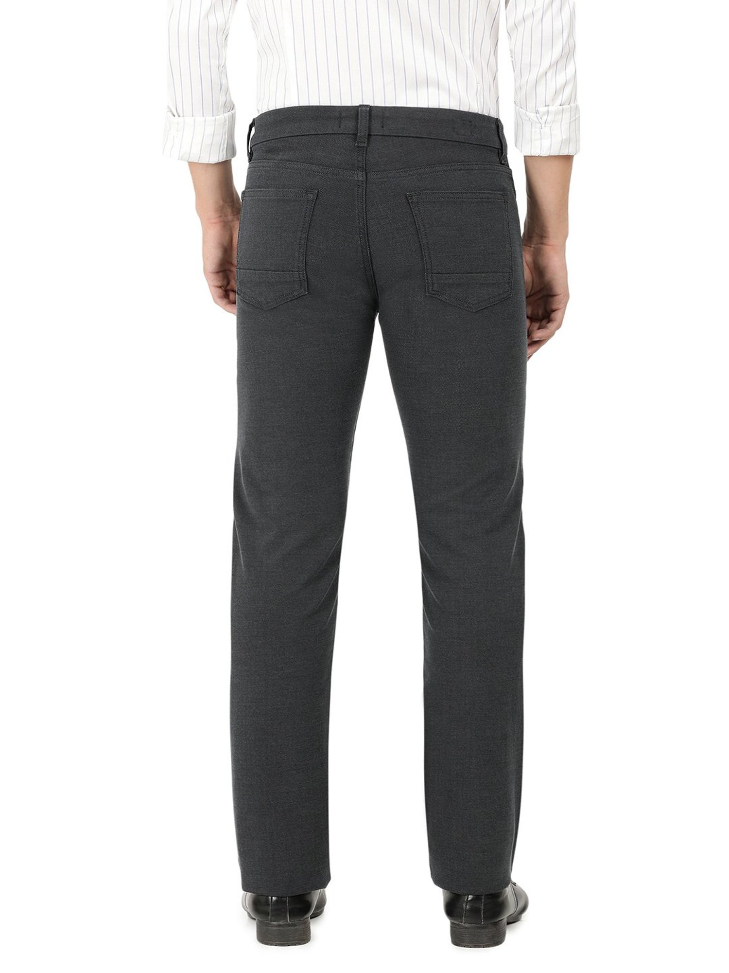 EVERBLUE Stay Grey Midrise Five Pocket Trousers