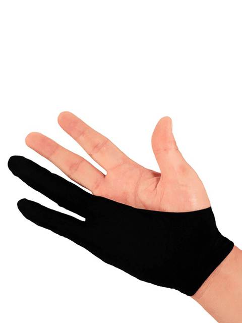XP-Pen AC01 Artist Anti-fouling Glove Lycra Glove&nbsp;for&nbsp;Drawing&nbsp;Tablet Pen Display LED Light Box Light Table free size(Black)