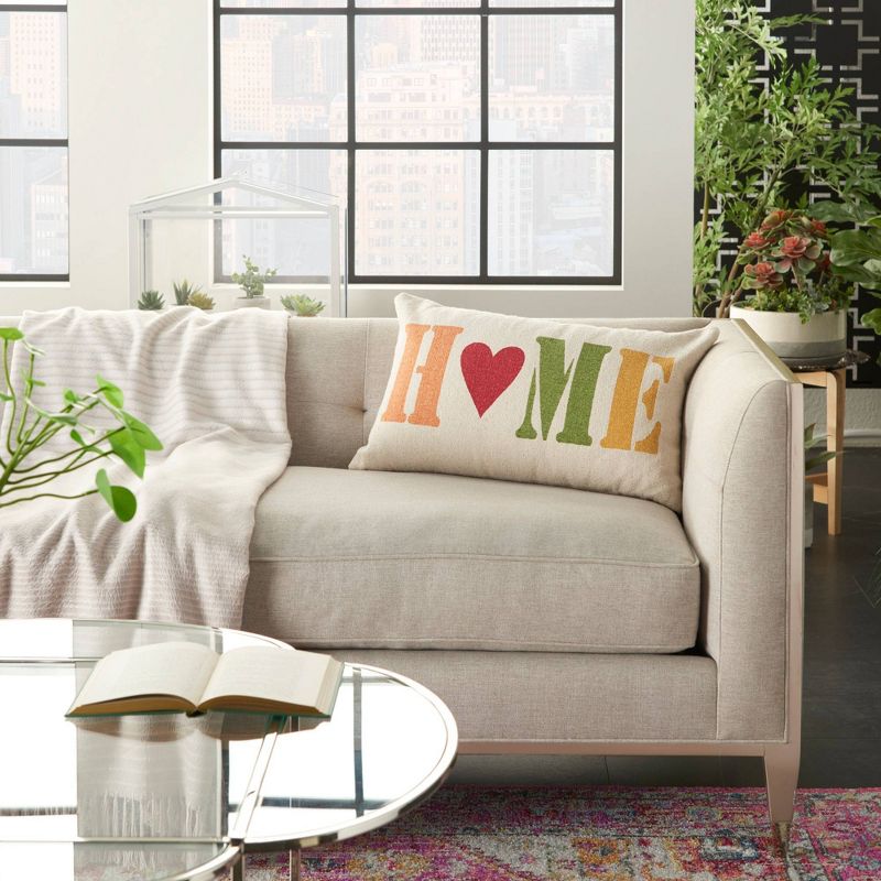 14"x22" Home Holiday Throw Pillow Ivory - Nourison