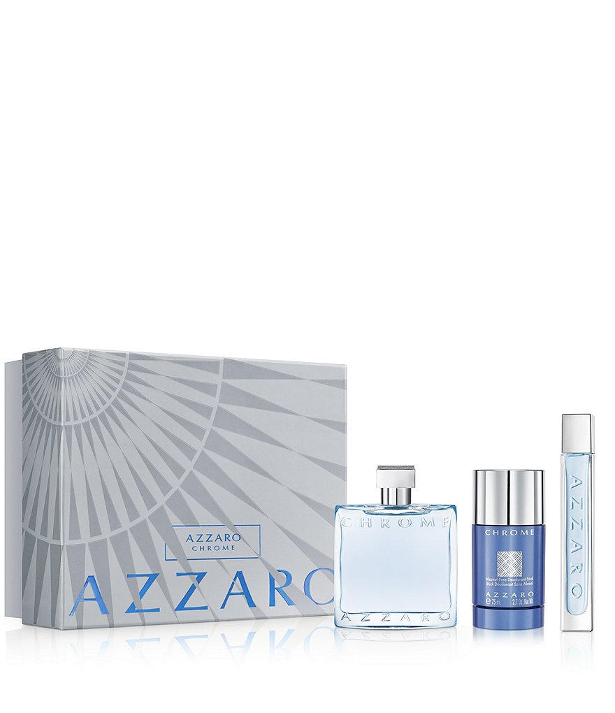 Azzaro Chrome 3 Piece Fragrance Gift Set