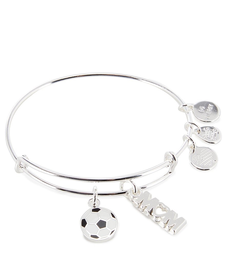 Alex and Ani Soccer Mom Charm Bangle Bracelet