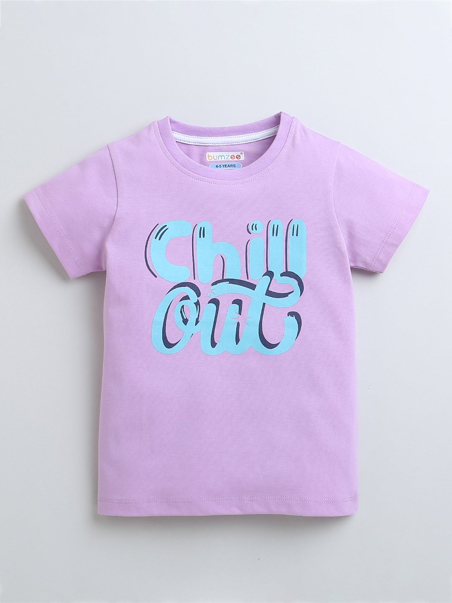 Bumzee Kids Lavender Graphic Print T-Shirt