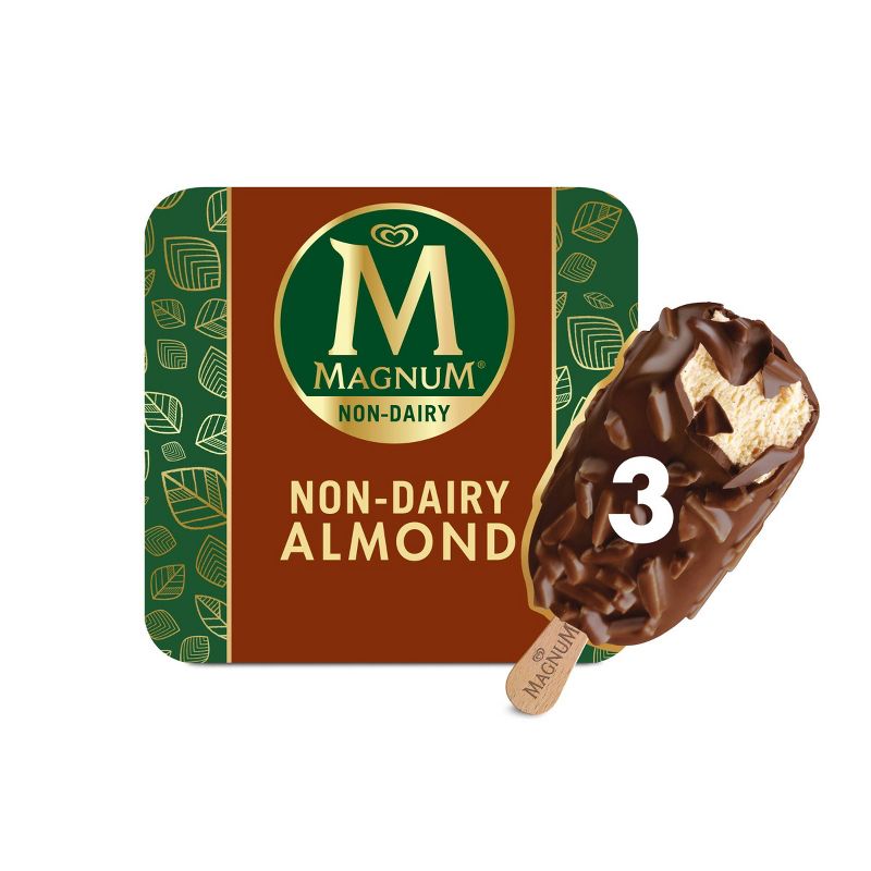 Magnum Non-Dairy Vegan Frozen Dessert Almond Ice Cream Bar - 3ct