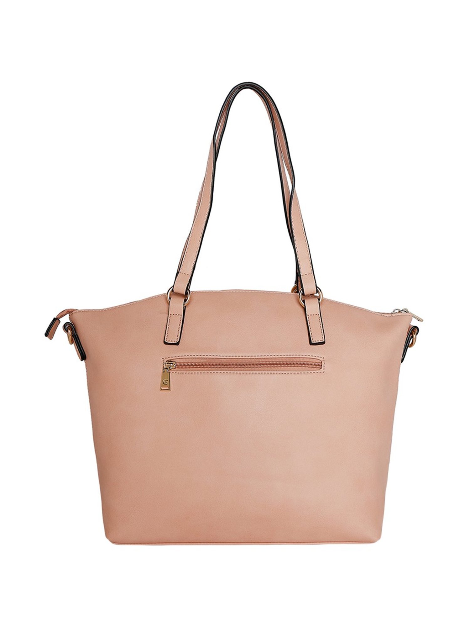 Giordano Blush Pink Solid Medium Shoulder Handbag