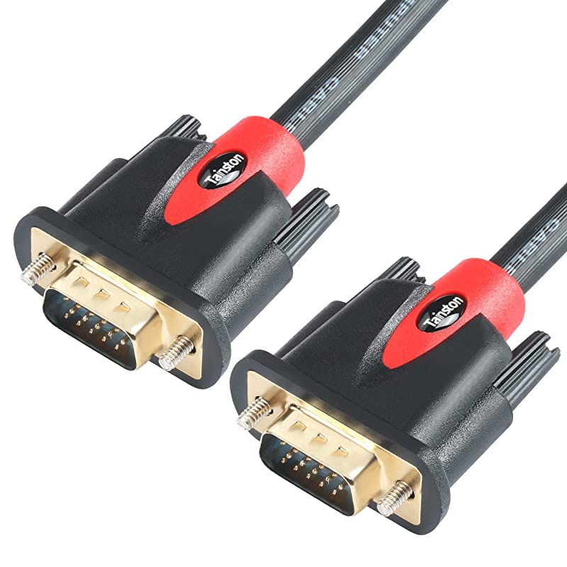 VGA to VGA Cable HD15 Monitor Cable with Ferrites Male to Male-15 Feet