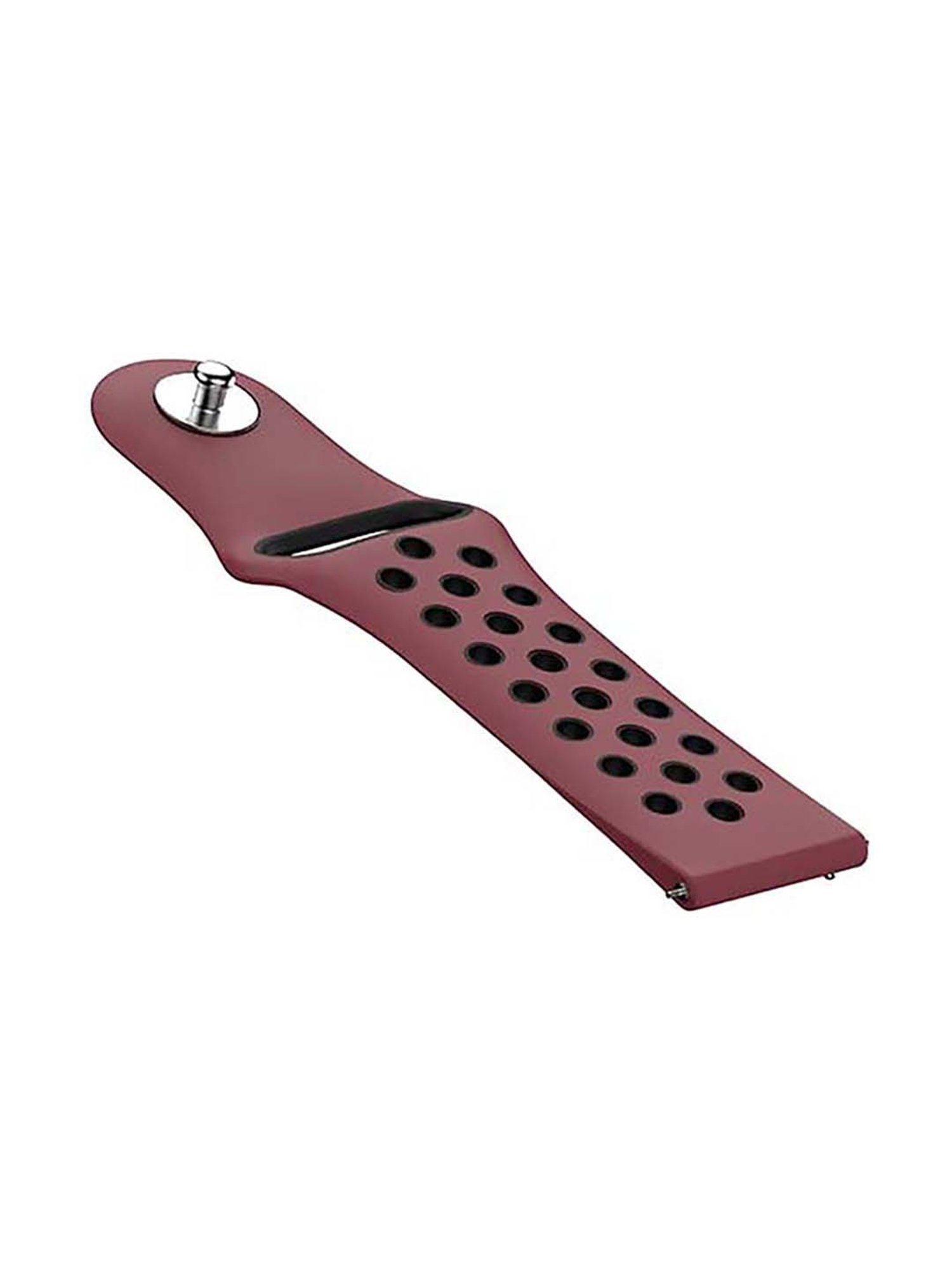 Noise 22 mm (Sport Edition) Double Color Silicone Smartwatch Strap (Wine and Black)