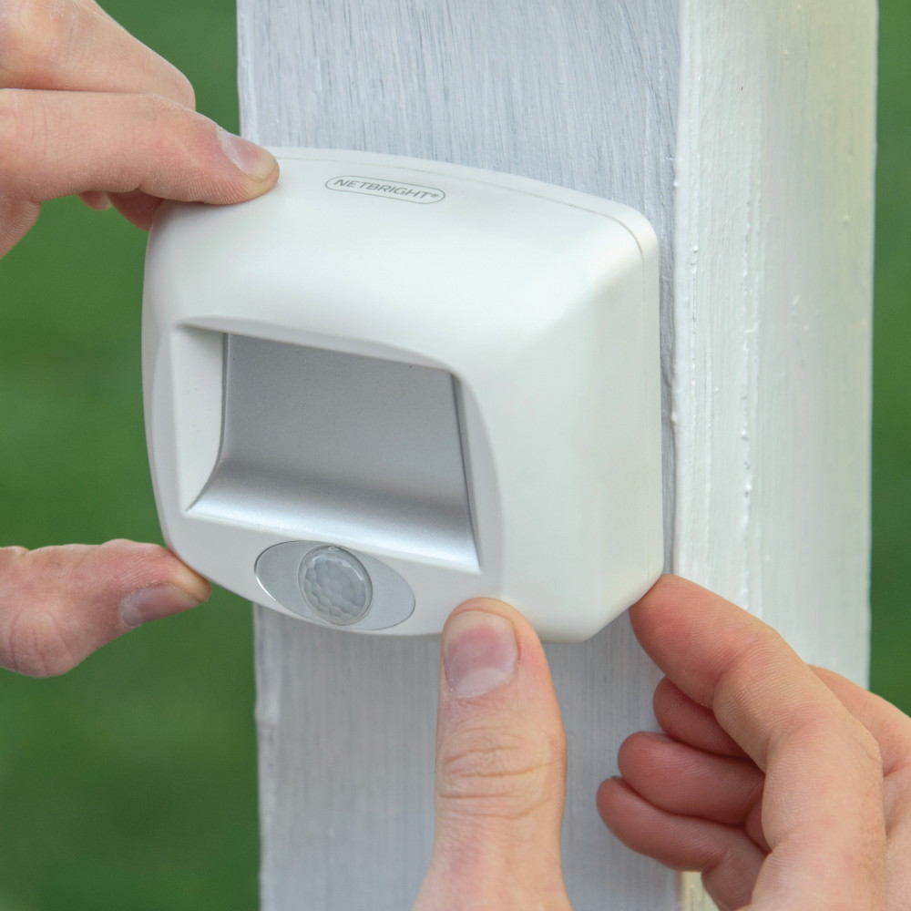 Mr Beams MBN580 Wireless Motion Sensing 35 Lumen LED NetBright&reg; Networked Path Light, White, 2-Pack